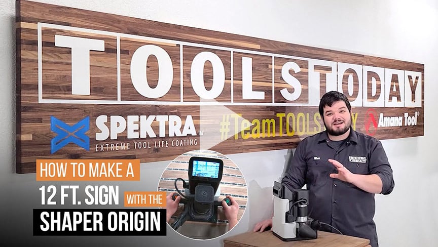 Como fazer uma placa de nogueira de 12 pés usando o Shaper Origin | ToolsToday