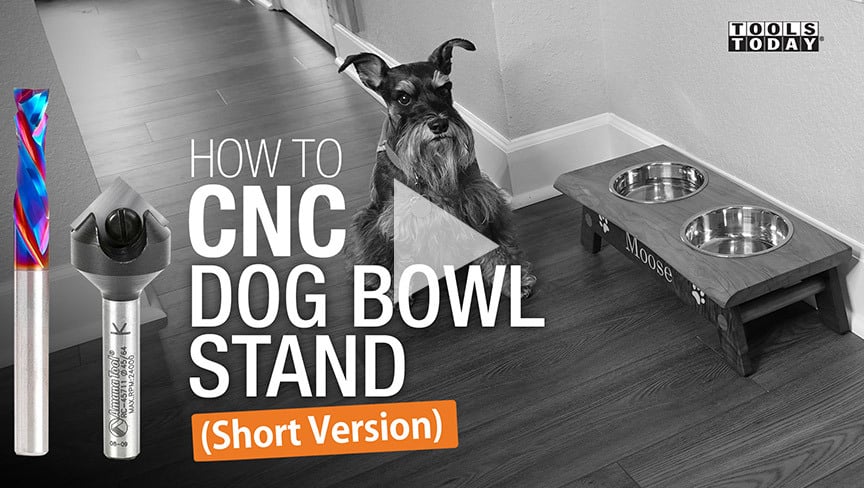 Como fazer CNC: Suporte para tigela de cachorro (versão curta) | ToolsToday