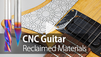 Projeto de upcycling CNC: Fazendo um violão a partir de materiais recuperados com bits de roteador revestidos Amana Tool Spektra Vídeo