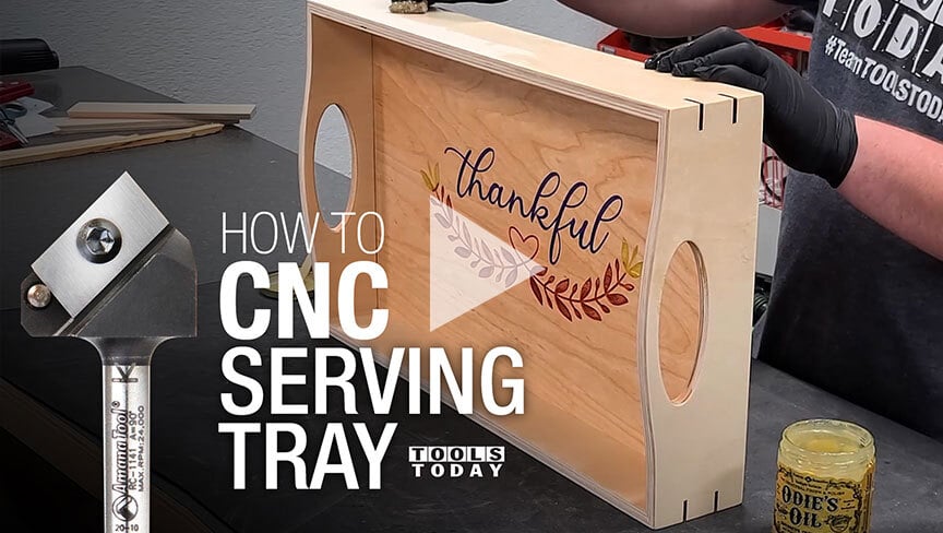 Como fazer CNC: Bandeja de serviço de agradecimento